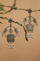 Kamal Hoop | German Silver Earrings