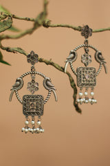 Kamal Hoop | German Silver Earrings