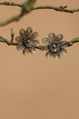 Silver Earrings | Flower