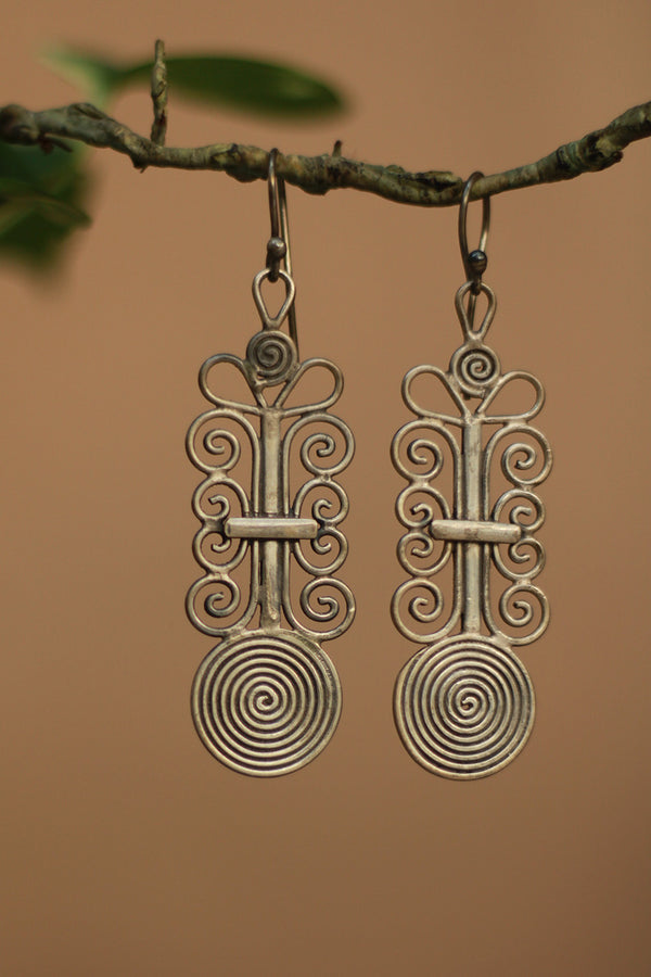 Silver Earrings | Spiral