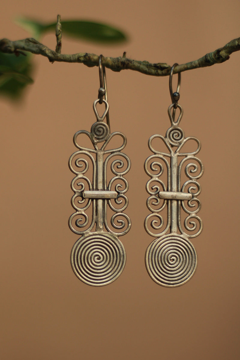 Silver Earrings | Spiral