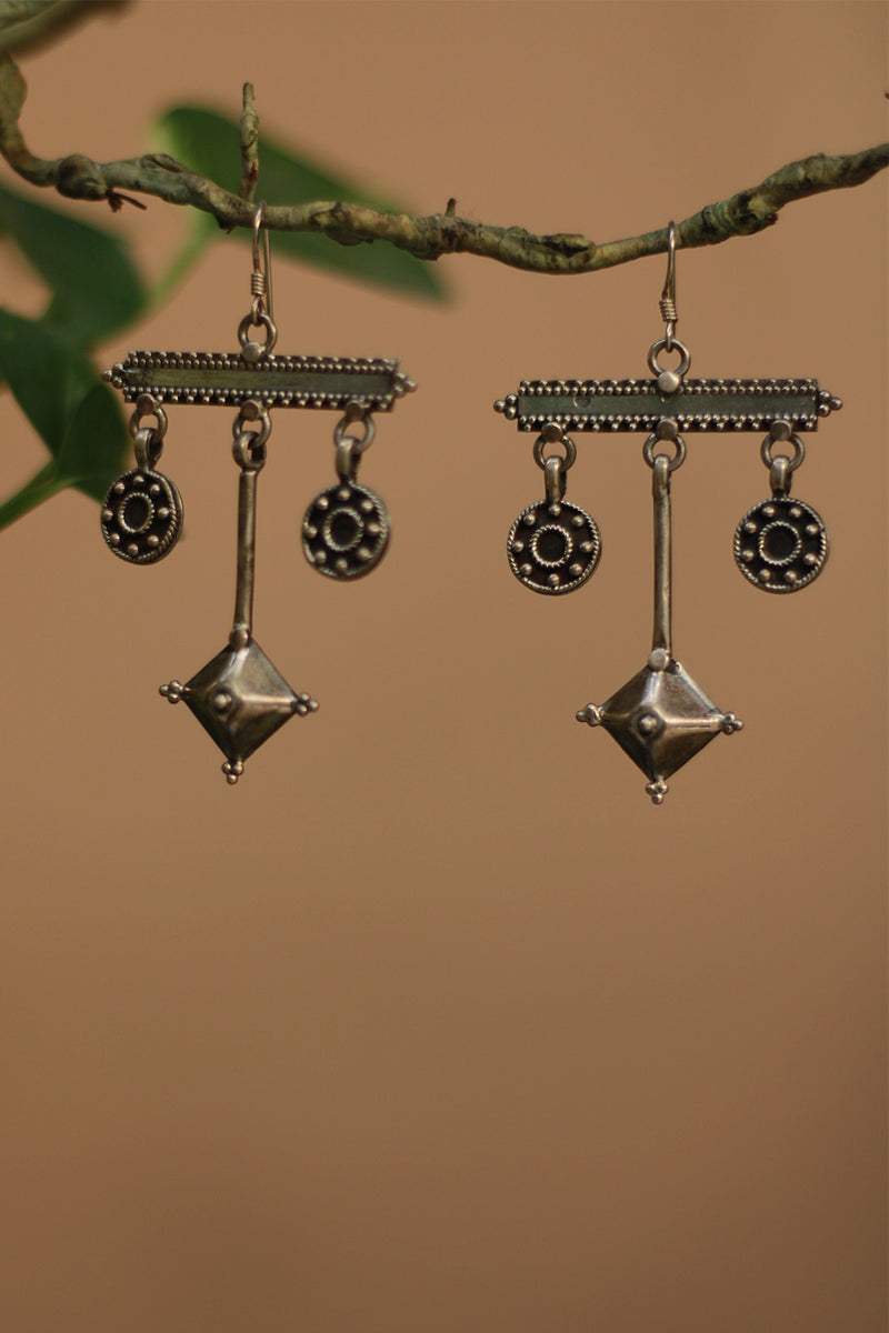 Silver Earrings | Bar