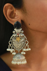 Oxidised  Chandelier Jhumka