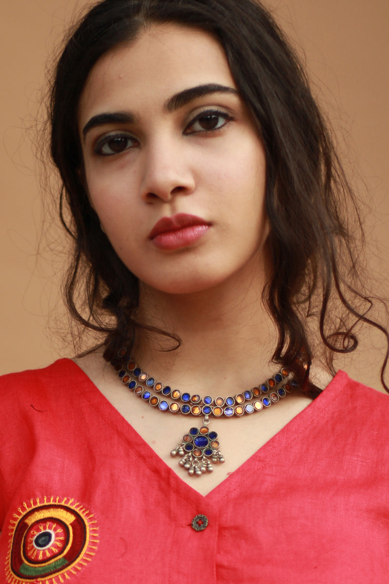 Neel Kundan | Silver Necklace