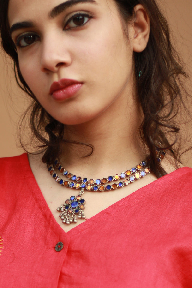 Neel Kundan | Silver Necklace