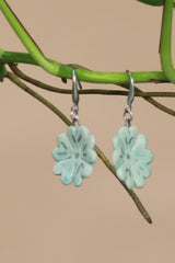 Sadhvi | Ceramic Flower Earrings | Mint