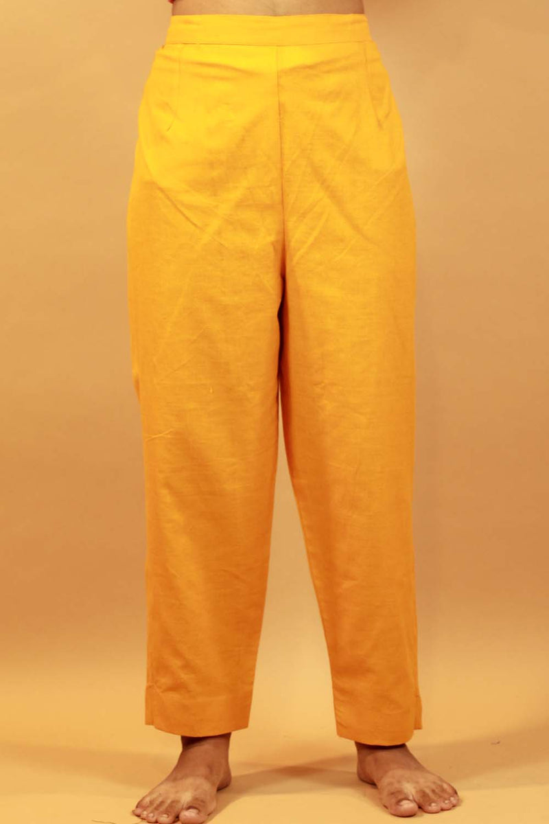 Amala | Slim Pants | Sunset Yellow